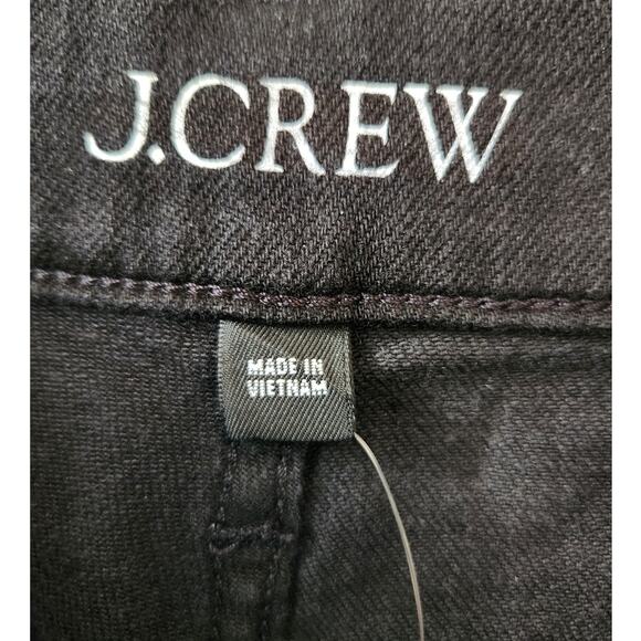 NWT J. Crew Denim Trouser In 1996 Semi-Stretch Women's Jeans Black 28T - Picture 10 of 13